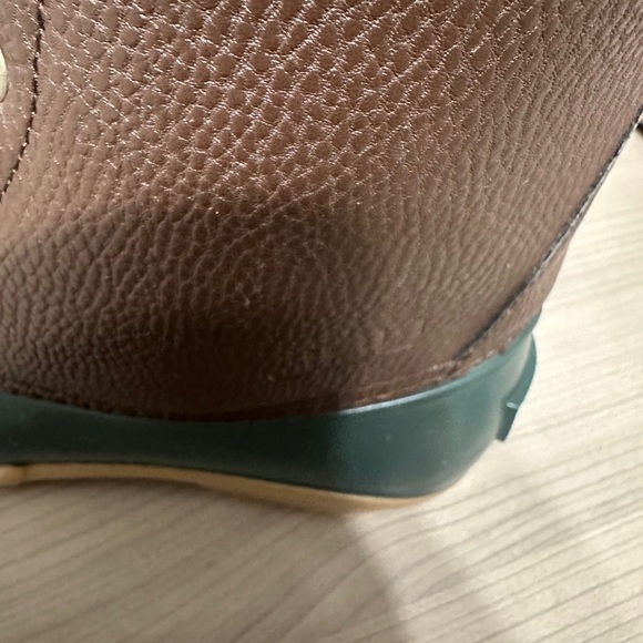 JBU Men's Brown and Green Rain Boots - Picture 3 of 4